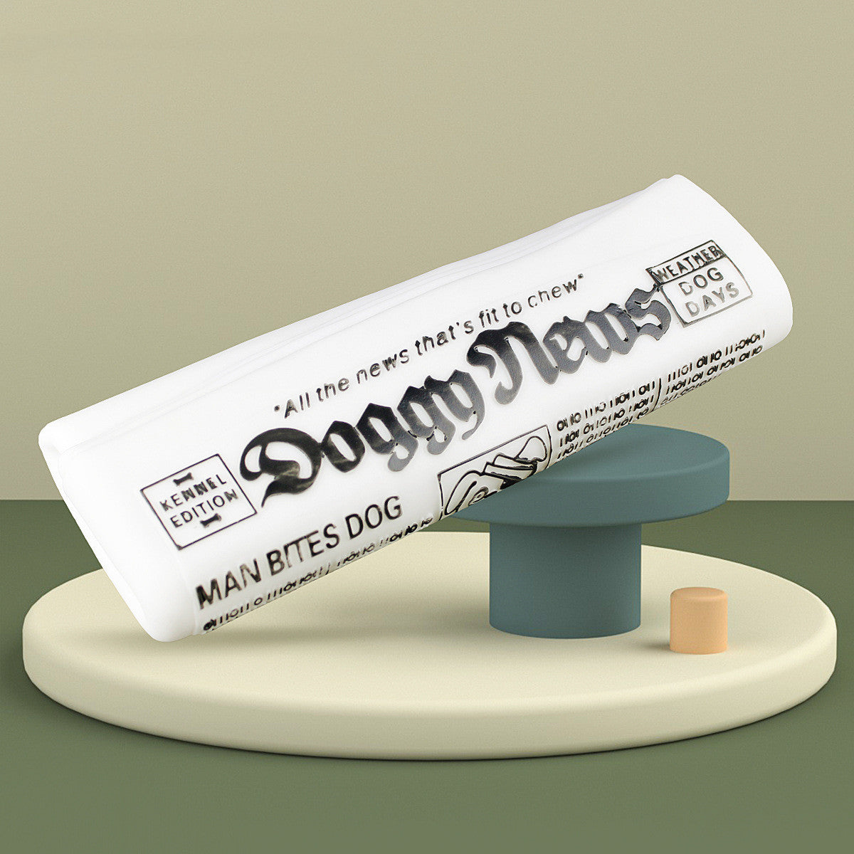 Squeaky Newspaper Dog Chew Toy