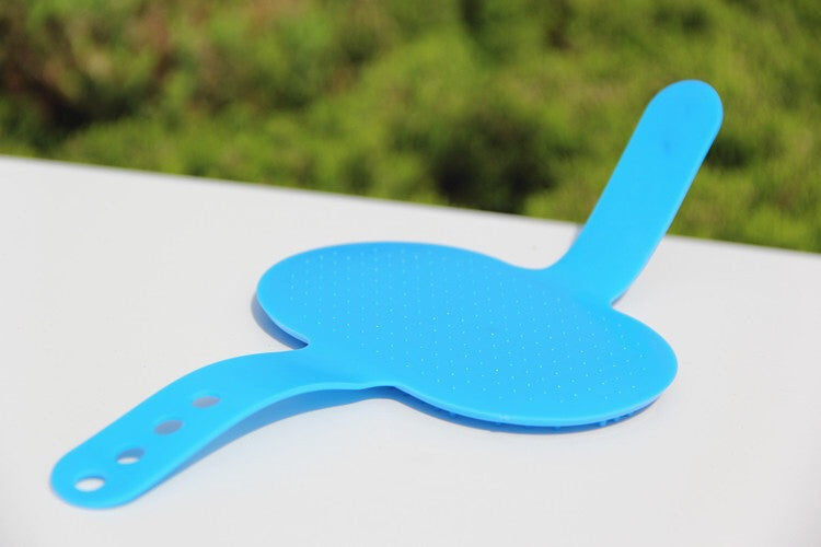 Oval Rubber Pet Bath And Massage Brush