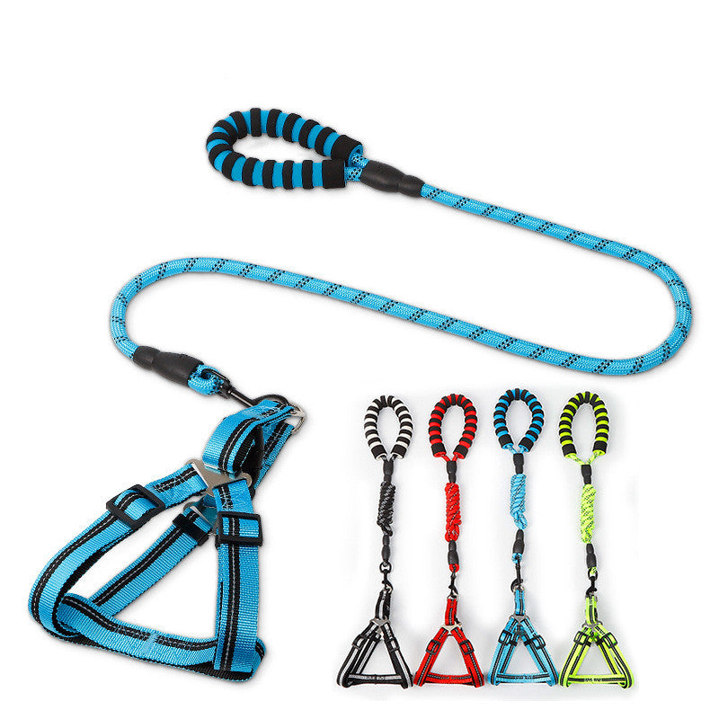 Nylon Dog Chest Harness And Leash
