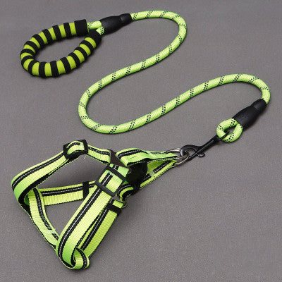 Nylon Dog Chest Harness And Leash