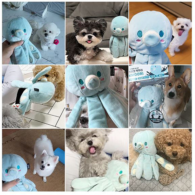 Tibetan Food Sound Paper Cute Octopus Dog Toy