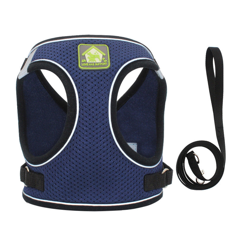 Vest Type Dog Traction Rope Is Reflective And Breathable