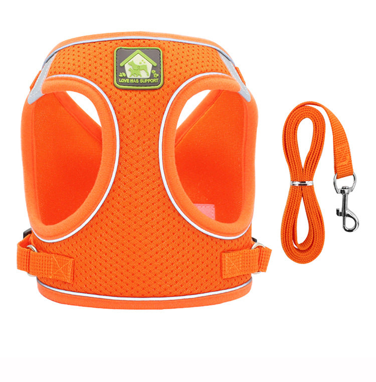 Vest Type Dog Traction Rope Is Reflective And Breathable