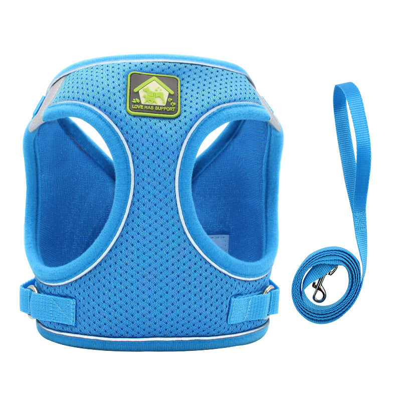 Vest Type Dog Traction Rope Is Reflective And Breathable