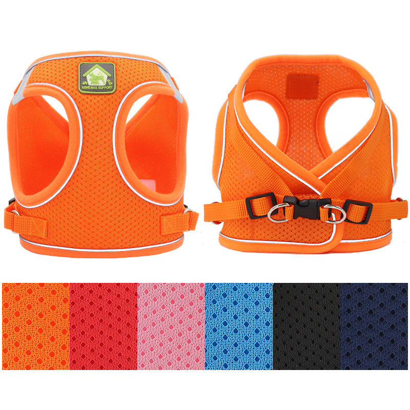 Vest Type Dog Traction Rope Is Reflective And Breathable