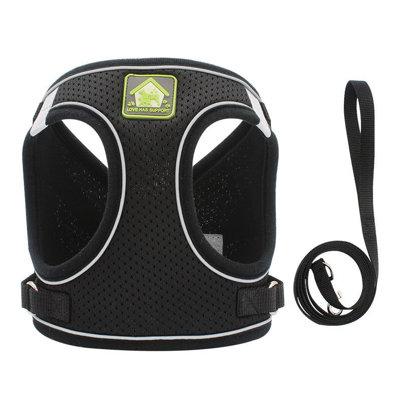Vest Type Dog Traction Rope Is Reflective And Breathable