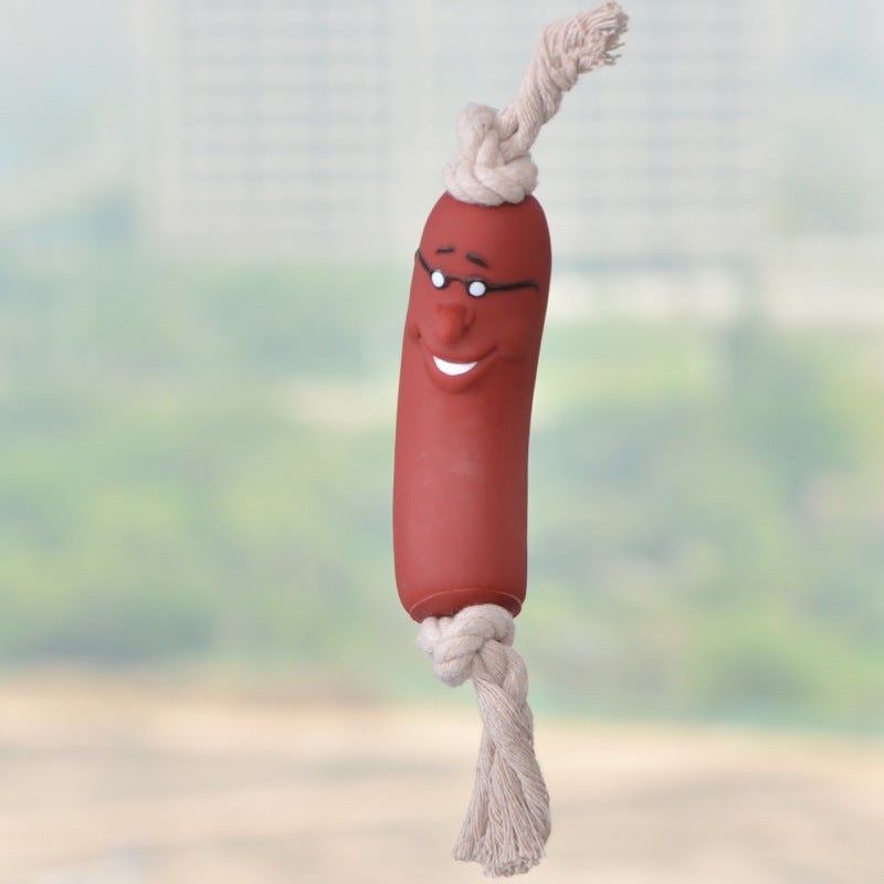 Sausage Silicone Pet Chew Toy