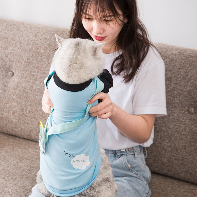 Pet T-Shirt Small Backpack Spring Thin