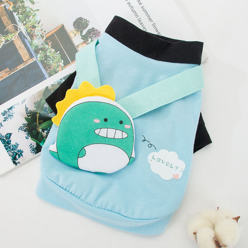 Pet T-Shirt Small Backpack Spring Thin