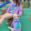 Spring And Autumn Cartoon Print Dog Two-Legged Pet Parent-Child Wear