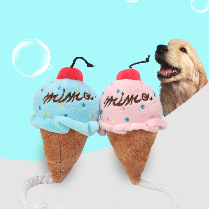 Cute Shape Ice Cream Pet Bite-Resistant Molar Toy