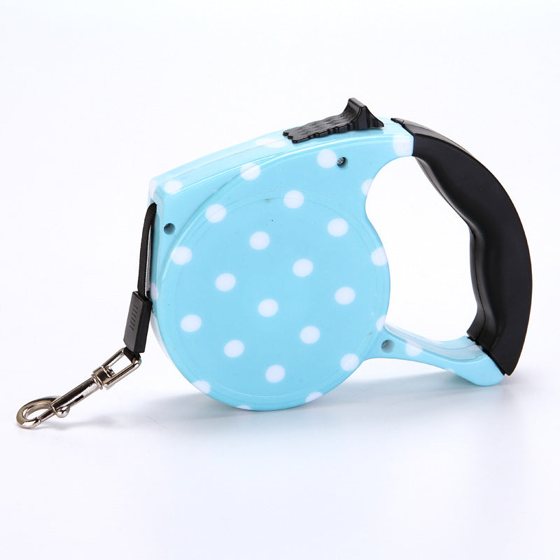 Automatic Cute Dog Walker Traction Rope Flat Rope Traction Device Dog Rope Multicolor