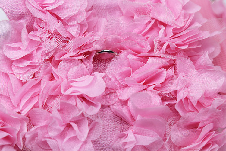 Three-Dimensional Flower Leash Dog
