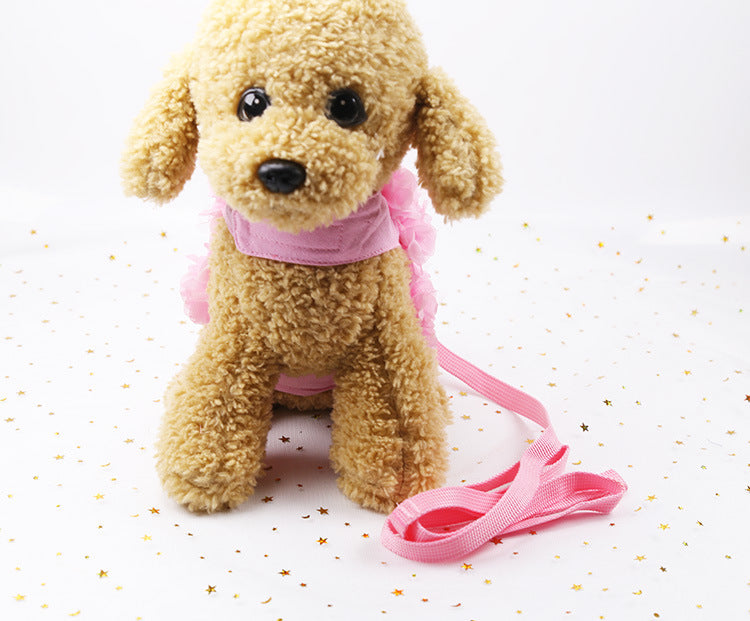 Three-Dimensional Flower Leash Dog