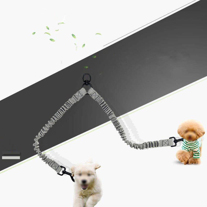 Reflective Double-Headed Dog Leash