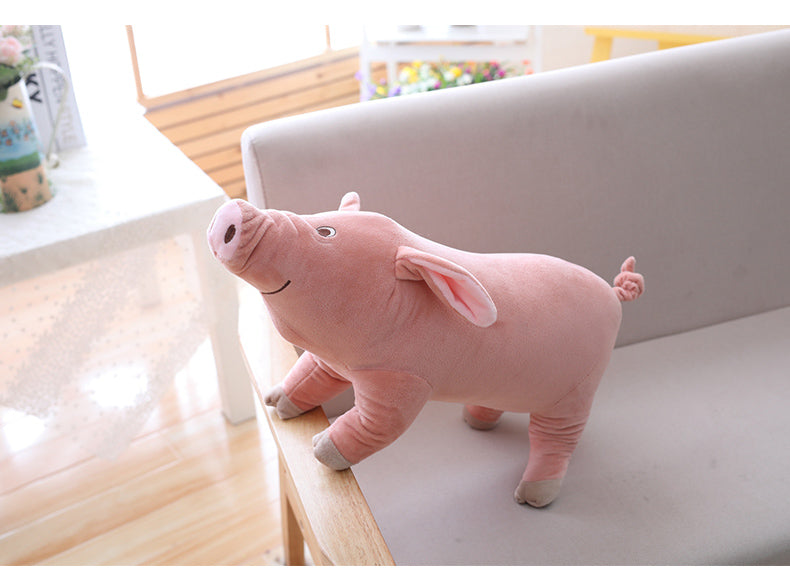 Sleeping Pig With Dog Toy