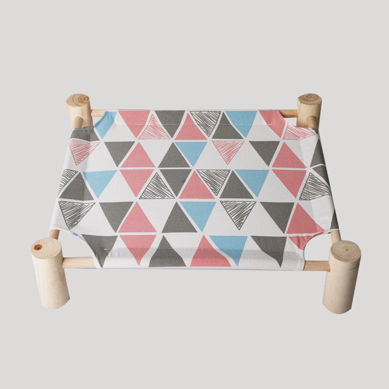Removable Washable Solid Wood Pet Bed
