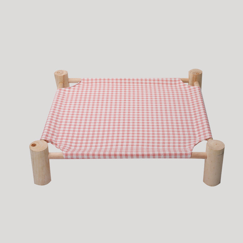 Removable Washable Solid Wood Pet Bed