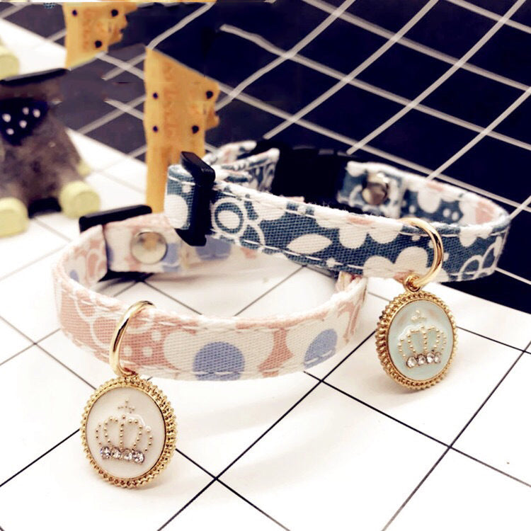 Lightly Adjustable Pet Accessories Sweet Floral Collar
