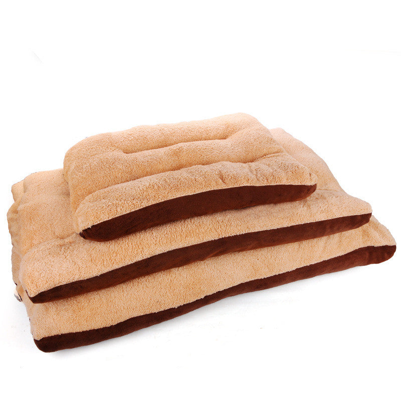 Autumn And Winter New Style Fully Removable And Washable Square Lamb Velvet Pet Kennel Mat
