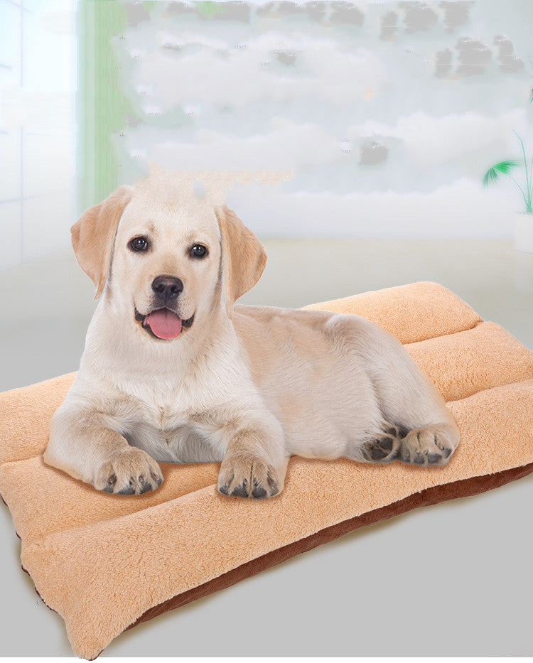 Autumn And Winter New Style Fully Removable And Washable Square Lamb Velvet Pet Kennel Mat