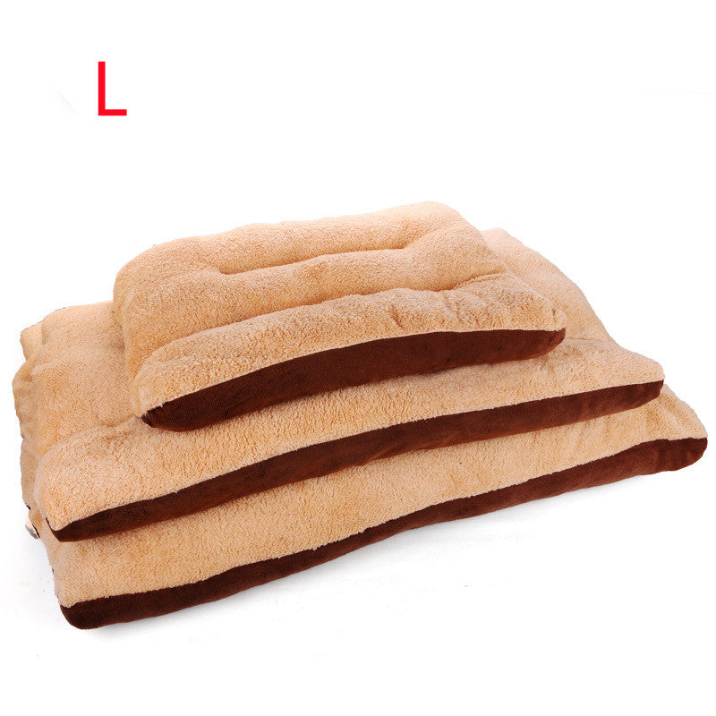 Autumn And Winter New Style Fully Removable And Washable Square Lamb Velvet Pet Kennel Mat