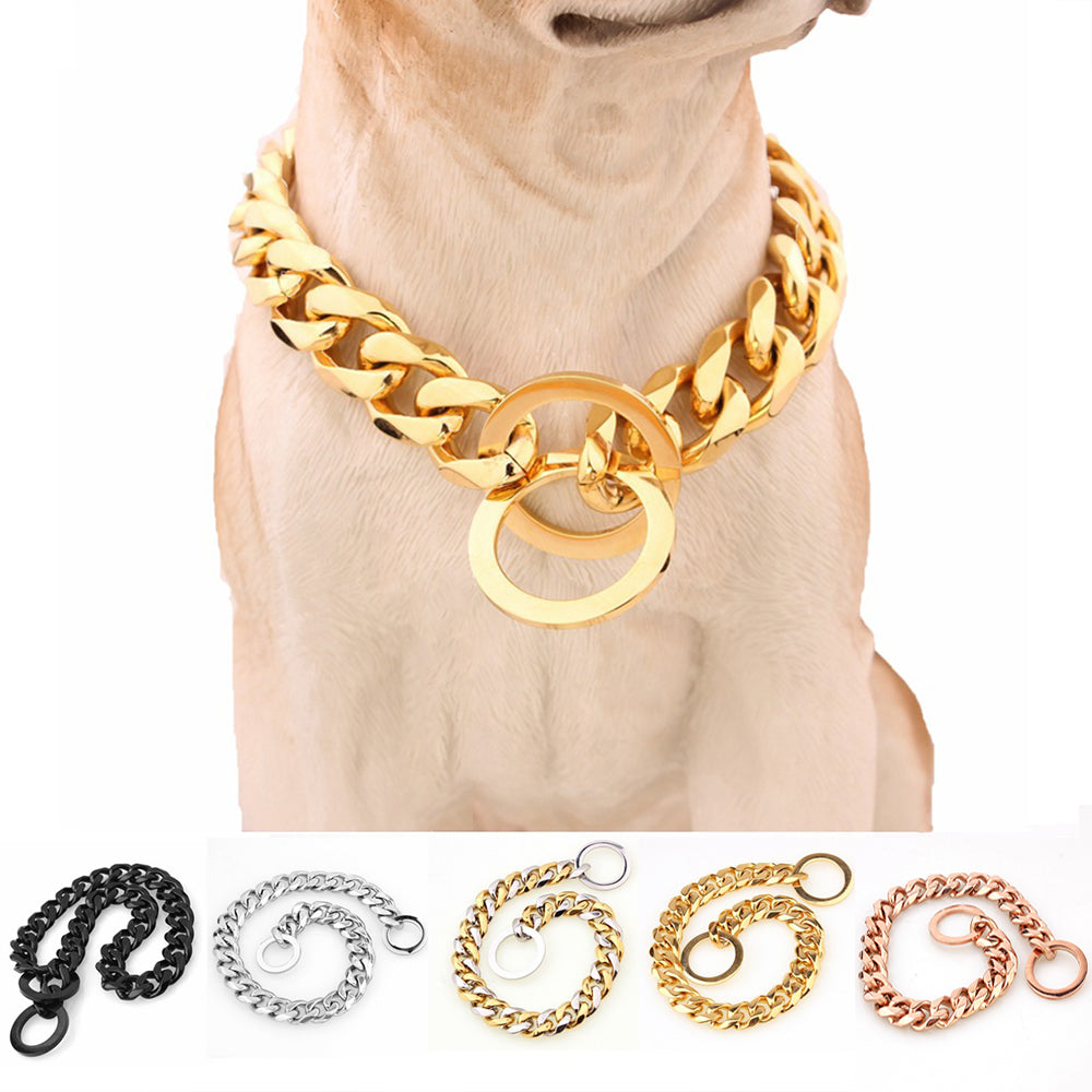 Titanium Steel Stainless Steel Two-Tone Polished Gold Collar