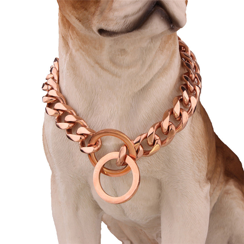 Titanium Steel Stainless Steel Two-Tone Polished Gold Collar