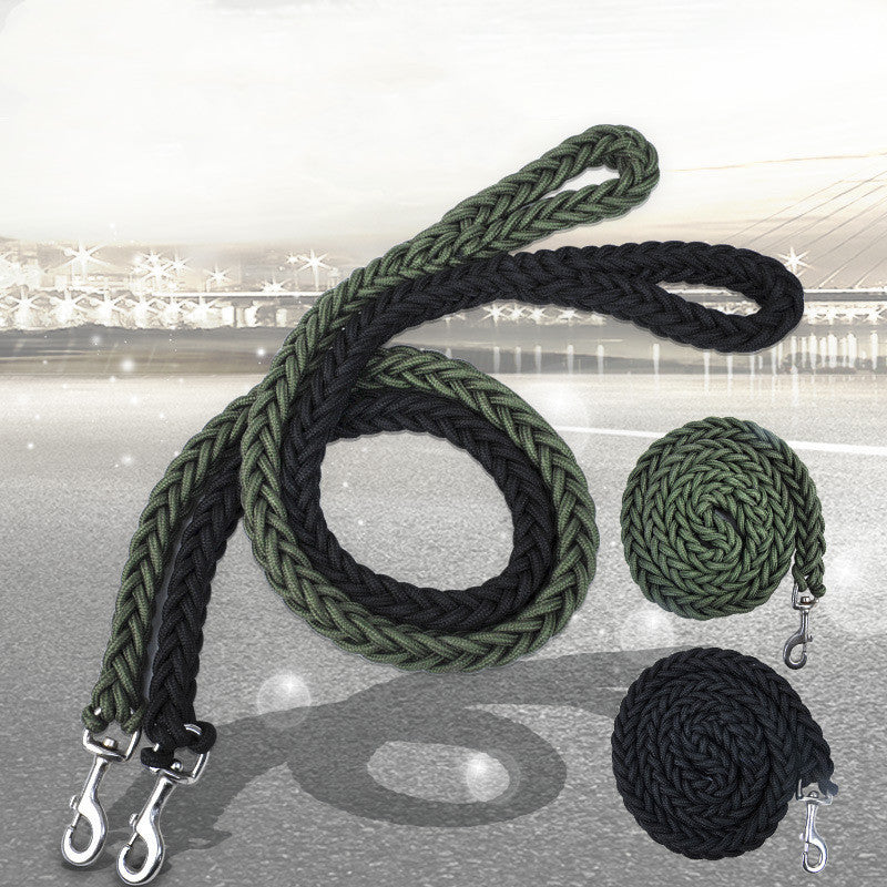 Large Dog Chain Nylon Eight-Strand Braided Dog Leash