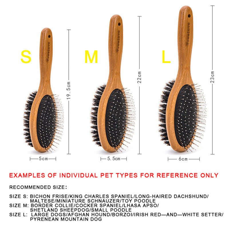 Double-Sided Pet Comb Brush
