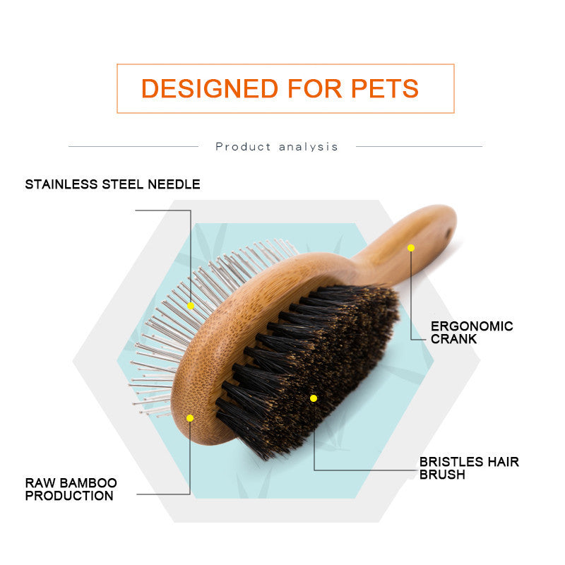 Double-Sided Pet Comb Brush