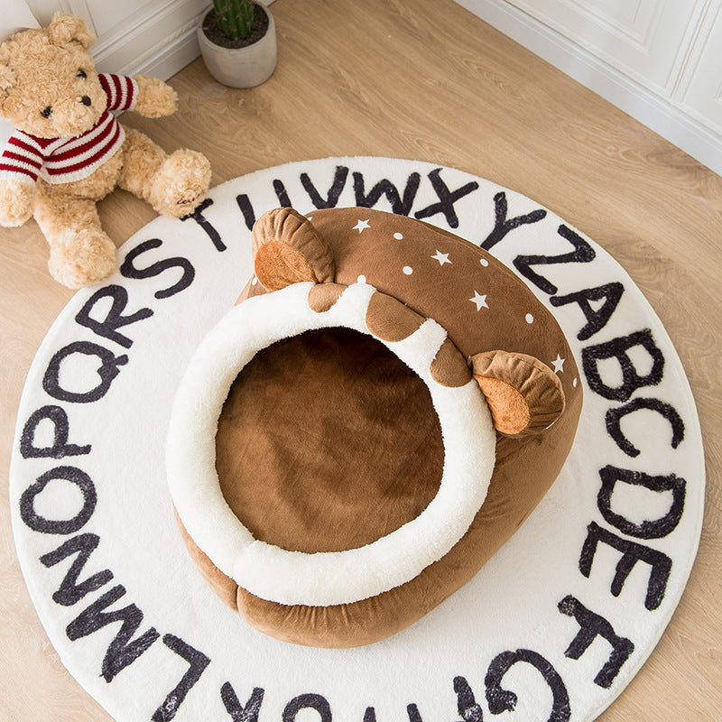 Removable Washable Bear Pet Nest
