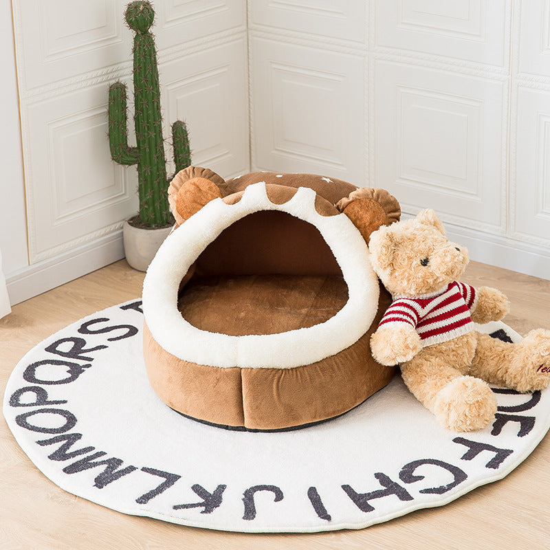 Removable Washable Bear Pet Nest