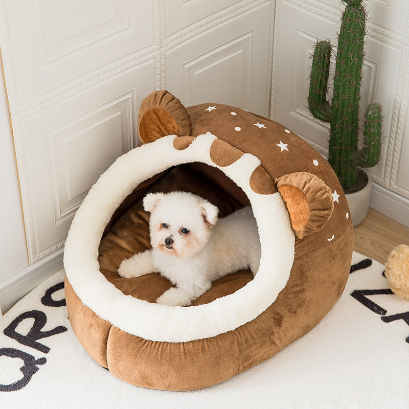 Removable Washable Bear Pet Nest