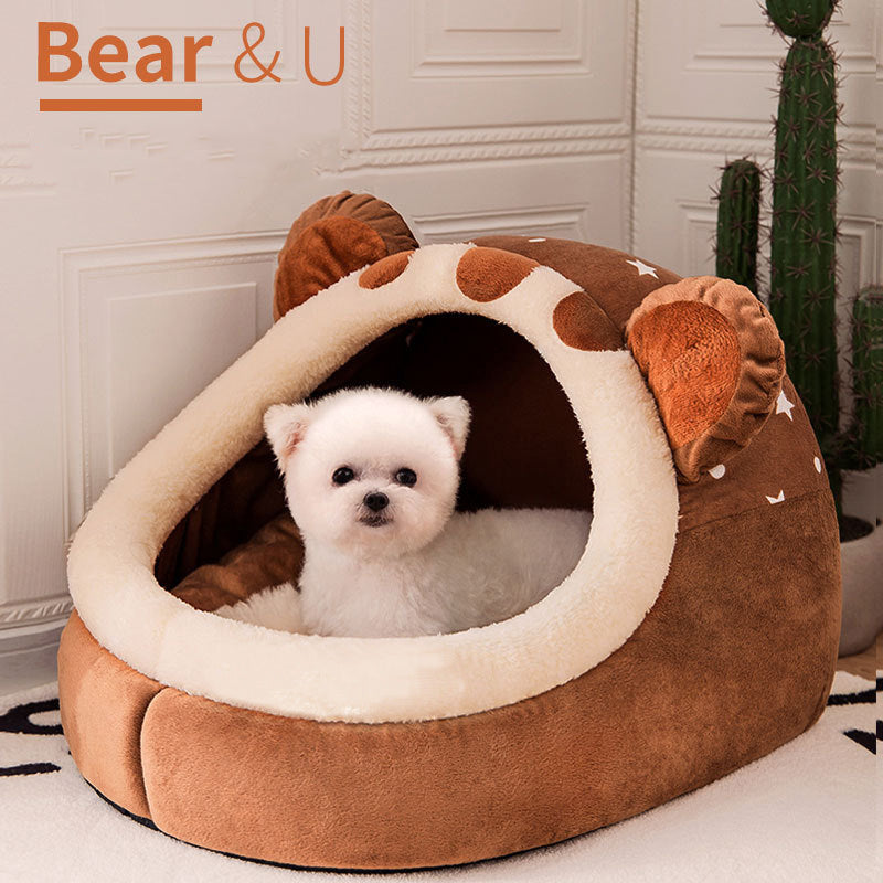 Removable Washable Bear Pet Nest