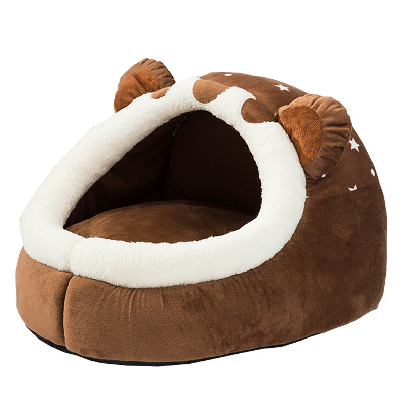 Removable Washable Bear Pet Nest