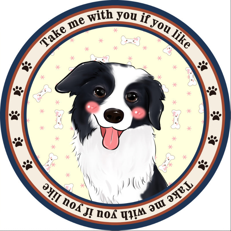 Round Pet Mat Summer Childrens Home Four Seasons Universal Non-Slip Cartoon Dog Carpet
