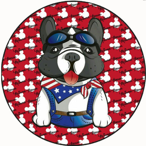 Round Pet Mat Summer Childrens Home Four Seasons Universal Non-Slip Cartoon Dog Carpet