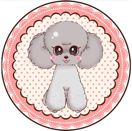 Round Pet Mat Summer Childrens Home Four Seasons Universal Non-Slip Cartoon Dog Carpet