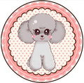 Round Pet Mat Summer Childrens Home Four Seasons Universal Non-Slip Cartoon Dog Carpet
