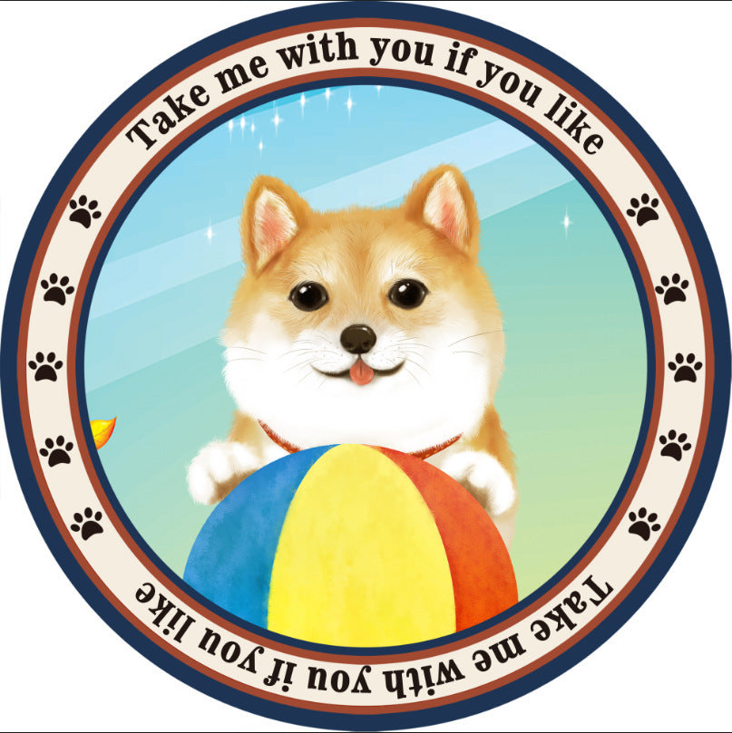 Round Pet Mat Summer Childrens Home Four Seasons Universal Non-Slip Cartoon Dog Carpet