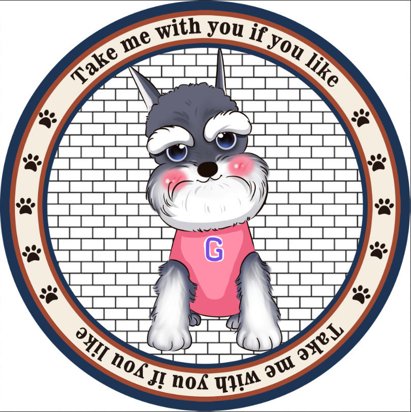 Round Pet Mat Summer Childrens Home Four Seasons Universal Non-Slip Cartoon Dog Carpet