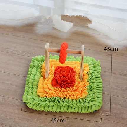 Pet Sniffing Mat Dogs Consume Energy Training Decompression Puzzle Slow Food Toy Blanket