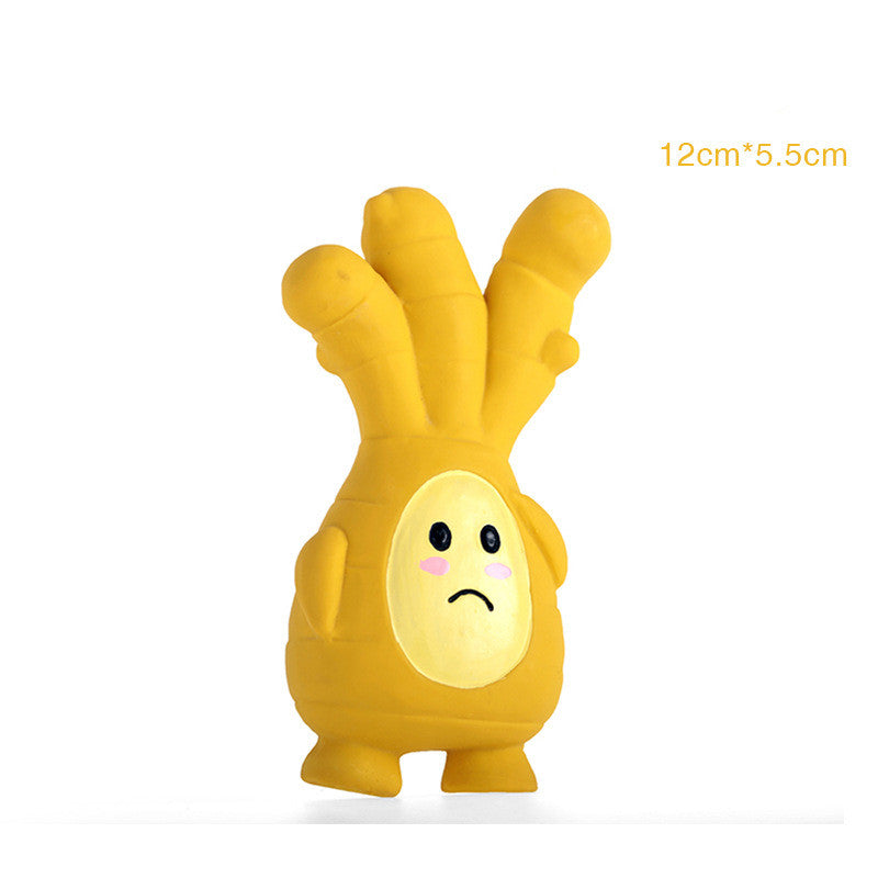 Sing Ginger Garlic Dog Latex Sounding Toy