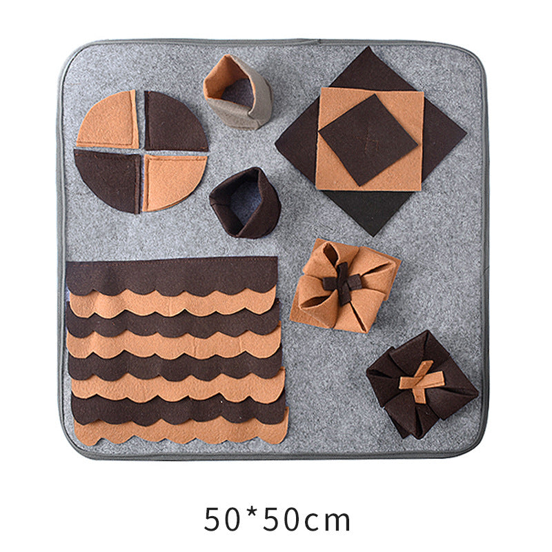 Pet Sniffing Pad Dog Sniffing Toys And Eating Felt Cloth While Playing