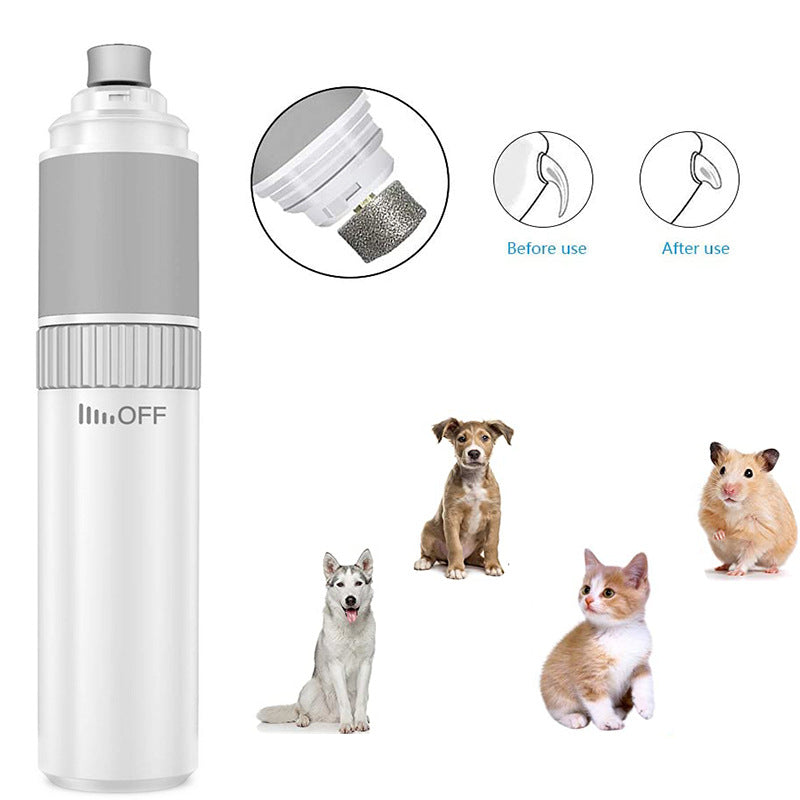 Usb Rechargeable Pet Nail Clippers With Led Light