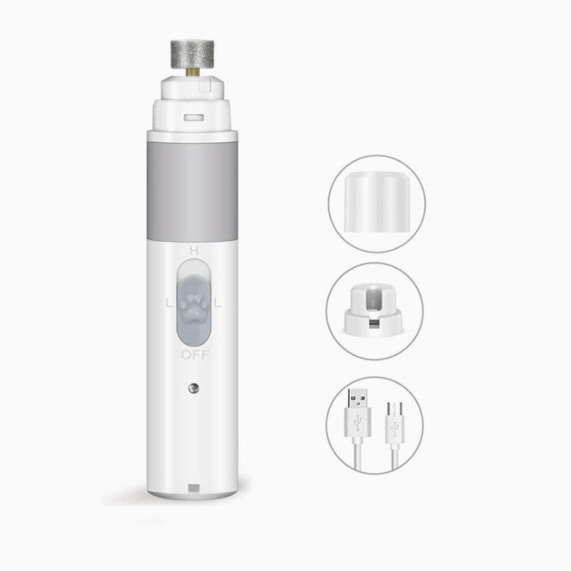 Usb Rechargeable Pet Nail Clippers With Led Light