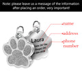 Customizable Stainless Steel Bone Dog ID Tag