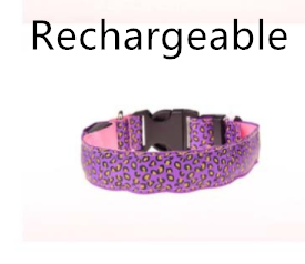 Adjustable LED Leopard Dog Collar