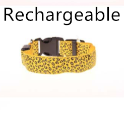 Adjustable LED Leopard Dog Collar